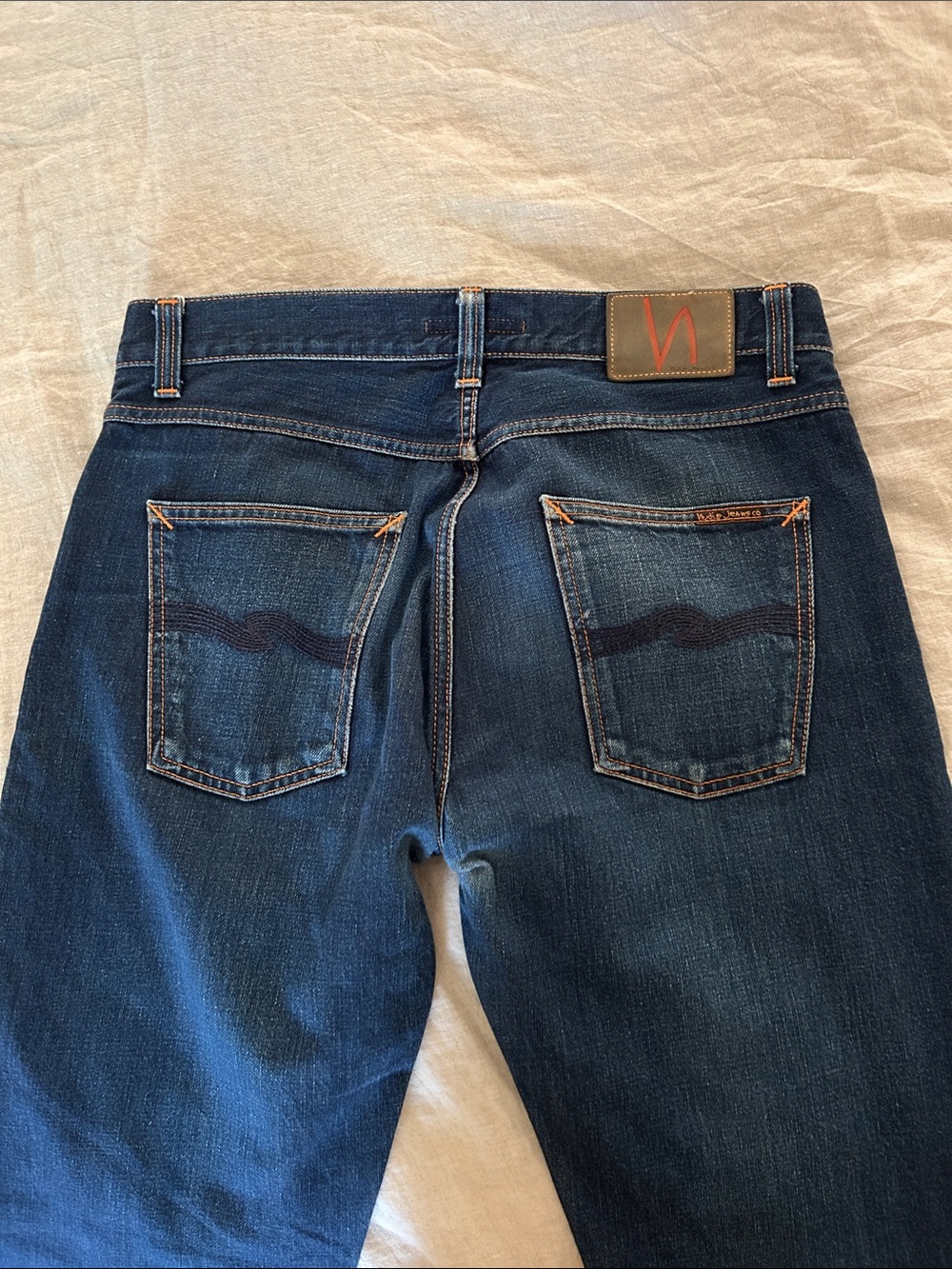 Nudie Jeans Men's Indigo Straight-Leg Denim